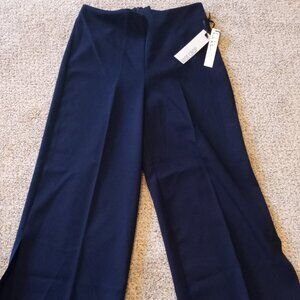 Nicole Miller New York Navy Wide Crop Dress Pants Sz 6